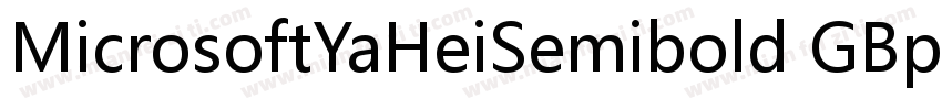 MicrosoftYaHeiSemibold GBpc EUC H字体转换